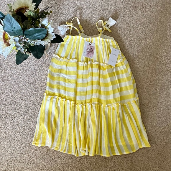 Jessica Simpson Yellow Striped Sundress NEW - Picture 8 of 8